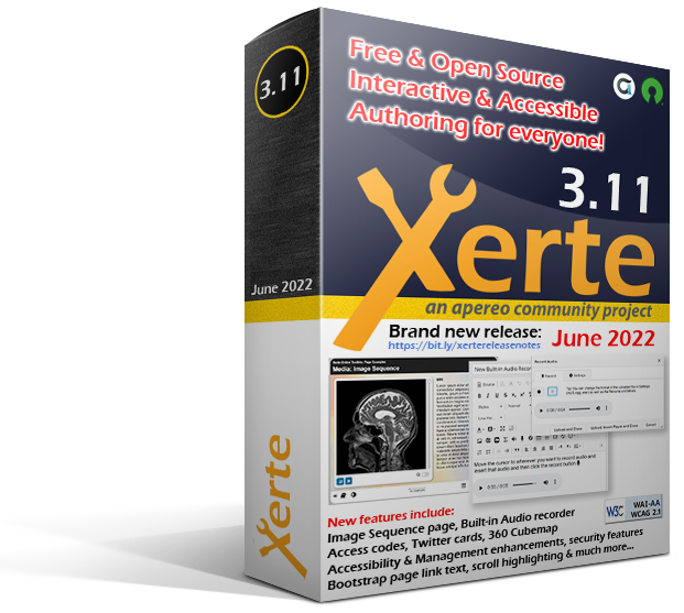 Xerte 3.11 product box