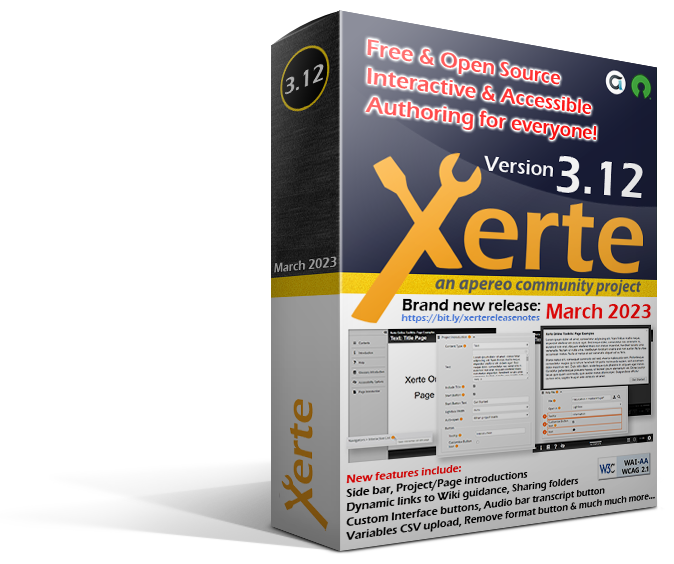 Xerte 3.12 product box