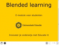Afbeelding module blended learning UU