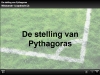 De stelling van Pythagoras