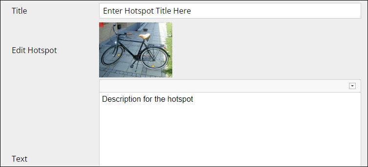 Hotspot edit panel.